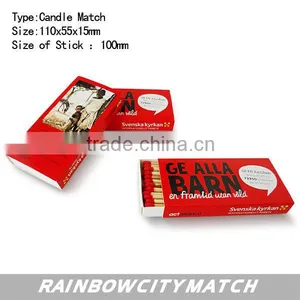 Safety Candle Match With Printing Box for Hetel and Wedding thumbnail-1