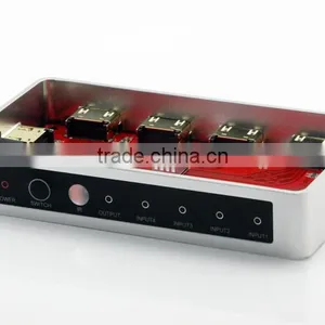 Full HD 1080P 4x1 HDMI Switch 4 Port HDMI Splitter Switcher Support HDMI 3D 4K*2K Picture in Picture Remote Control thumbnail-2