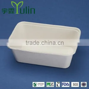 BX-0705 Rectangle Disposable 100% Biodegradable Sugarcane Box thumbnail-1