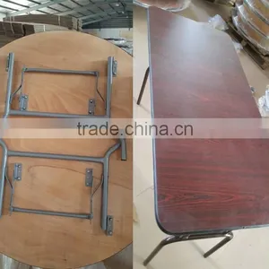 Outdoor Round Wooden Folding Table thumbnail-5