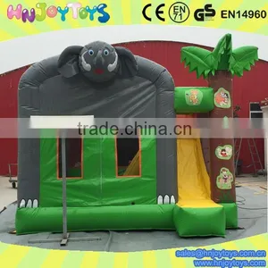 Animal Outdoor Playground Elephant Children Play Game Adult Bounce House Air Castle Jumping thumbnail-1