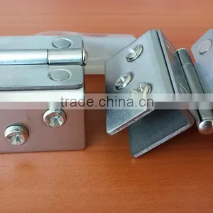 HJ-068 Best Price 10cm Square Stainless Steel Double Hinge China Supplier Glass Hinge thumbnail-3