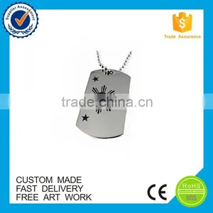 High Quality Army Souvenir Printing Stainless Steel Dog Tag Custom thumbnail-3