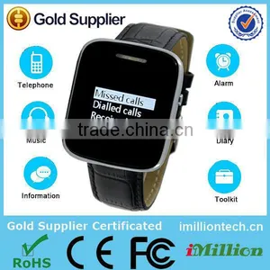 2014 Men Dress Digital Smart Watch Support Multi-languages OLED Call ID Display Bluetooth Watch thumbnail-1