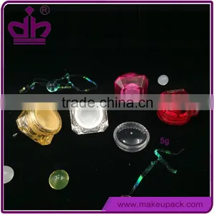 5g Colorful Plastic Diamond Cosmetic Sample Jar for Sale thumbnail-1