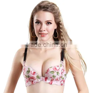 Latest Fashion Cup Shape One Piece Seamless Printing Bra thumbnail-3