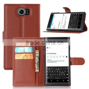 New Coming PU Leather Smart Phone Wallet Case for Blackberry Priv Credit Card Case With Stand thumbnail-1