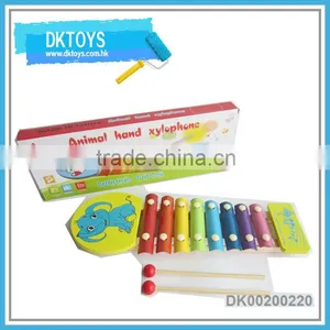Hot Sale New Instrument Elephant Wooden Kids Piano LIte 8 Sound Music Fun Play Toys thumbnail-1