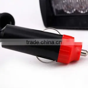 18 LED 12V Strobe Emergency Flashing Warning Light + Car Cigarette Adapter thumbnail-3
