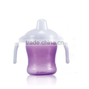Fashion Design pp Baby Feeding Training Sippy Cup Silicone Nipple With Handle Easy to Grip thumbnail-5