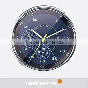 DEHENG 13-inch Cool Racing Black Dial Watch Clock Metal Clock thumbnail-1
