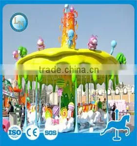 LED Decorated Amusement Theme Park Christmas Carousel thumbnail-4