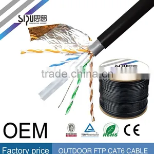 SIPU High Speed Waterproof Utp Cat5e Outdoor Cable Best Outdoor Cat6 Sftp Lan Cable Wholesale Ftp Cat5e Cable thumbnail-5