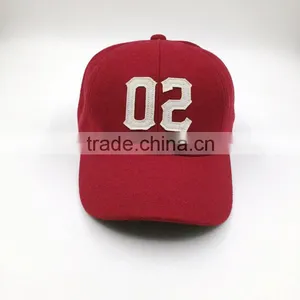 Custom Design 8 Panel Wool Blend Baseball Cap thumbnail-2