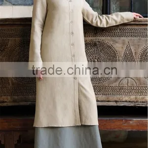 OEM Service China Factory Custom Made Wholesale Muslim Ethnic Elegant Loose Tunic Tops thumbnail-4