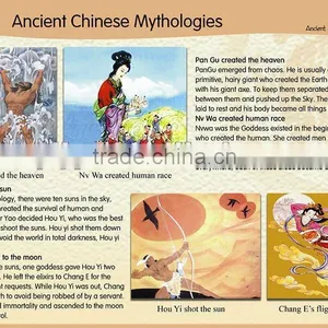 Wall Chart for Children Education,Ancient Chinese Mythologies Teaching Wall Charts thumbnail-1