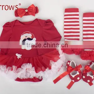 Baby Birthday Dress 2016 Latest Design Christmas Costume Wholesale Dresses Christmas Girls Knitted Dress thumbnail-2