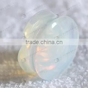 Carved Flower Gemstone Ear Plugs thumbnail-6