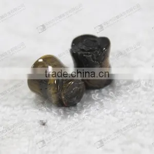 Body Piercing Jewelry Tiger Eye Stone Ear Plugs thumbnail-5