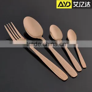 Bulk Cutlery , Knotted Cutlery Set , Gold Plated Cutlery thumbnail-1