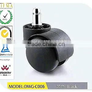 2015 Office Chair Caster Hardaware Series / PA+PU Dark Grey Casters With Stem 50mm DWG-C004 thumbnail-6