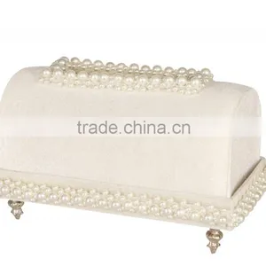 PEARL DECORATIVE TISSUE BOX thumbnail-1