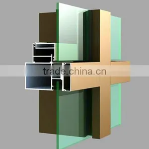 Price per Kilo of Aluminium Extrusion Curtain Wall Profiles for Glass Wall or Curtain Wall thumbnail-5