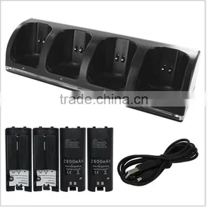 4in1 Charger Stand For Wii Gamepad And For Wii Remote Control thumbnail-1