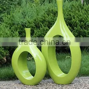 High Quality Office Use Fashion Style Fiberglass Plants Container and Flowers Pots Bonsai Pots thumbnail-3