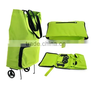 Collapsible Foldable Rolling Shopping Bag on Wheels, Reusable Folding Shopping Cart Trolley Bag With Wheel thumbnail-1
