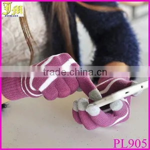 New Screen Touch Gloves Unisex Winter Knit Glove For Mobile Phone Tablet Pad Warm Glove Cheap thumbnail-1