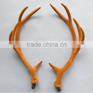 Handmade Fabric Hard Deer Antler Horn for Furniture Decoration thumbnail-2