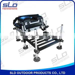 Aluminum Fishing Tool Seat Box With Drawers With Footplate With Side Drawer thumbnail-1