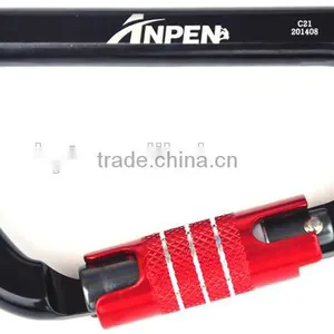 D Shape Automatic Aluminum Safety Locking Carabiner thumbnail-3