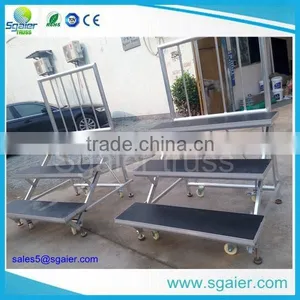 Folding Aluminium Easy Move Choral Stage With Wheels thumbnail-5