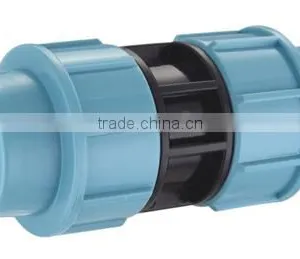 Drip Irrigation PP Compression Fittings Coupling For PE Pipe thumbnail-1