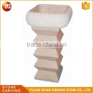 Round Shape River Stone Purple Bathroom Sink thumbnail-5