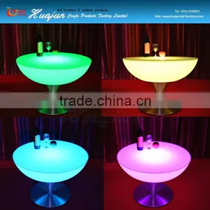 Hotel Restaurant Round Table LED Bar Counter&restaurant LED Table thumbnail-5