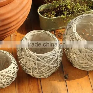 Garden Decoration Wicker Plant Basket Plant Pots Basket thumbnail-4
