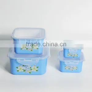 4 Pieces Food Packaging pp Plastic Storage Container thumbnail-2