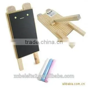 S026 Korea Cute Bear Office Wooden Mini Kid Custom Blackboard thumbnail-1
