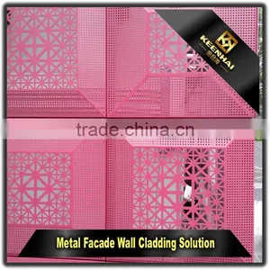 Laser Cutting Decorative Wall Cladding Colored Anodized Aluminium Sheets thumbnail-2