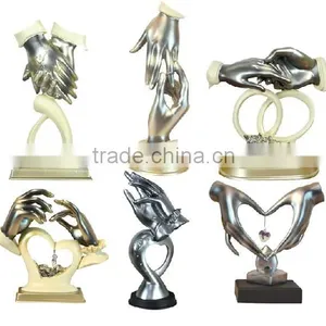 Polyesin Holding Hand Series Decorative Art Mind Resin Craft thumbnail-1