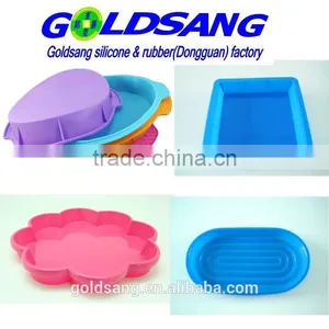 Simple Design Round or Square Big Silicone Cake Mold Pan thumbnail-1