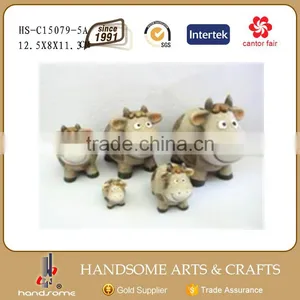 Decorative Ceramic Cow Money Bank Coin Boxes for Kids thumbnail-2