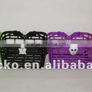 High Quality Halloween Portable Plastic Colorful Candy Basket thumbnail-1