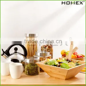 Bamboo Square Crafts Salad Bowl Homex_BSCI Factory thumbnail-1