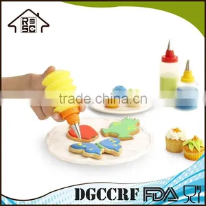 LGFB/FDA 5pcs Cake Squeeze Decorating Tools,Plastic Decorating Cake Tools,Cake Decorate Set thumbnail-2