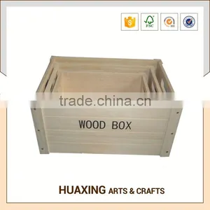 Fashion Natural Small Wooden Wooden Storage Basket for Gift thumbnail-1
