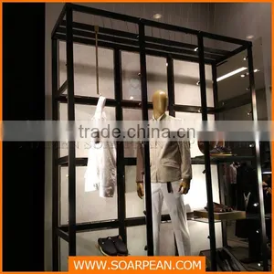 Industrial Style Clothing Retail Metal Display Rack thumbnail-1